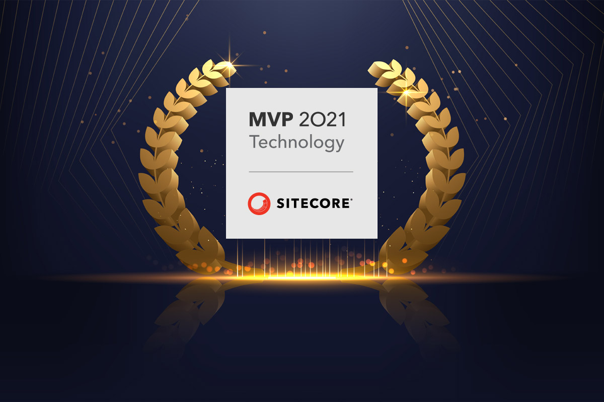Sitecore MVP Award with laurel wreath