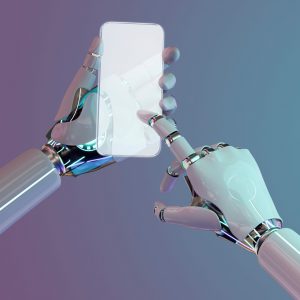 Digital Transformation Robot hand