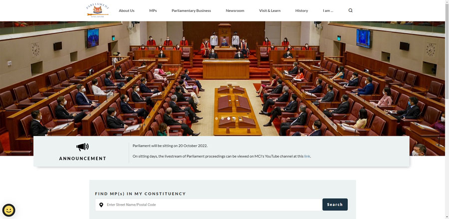 Portfolio Parliament of Singapore -