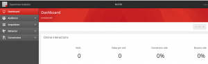 Experience Analytics dashboard