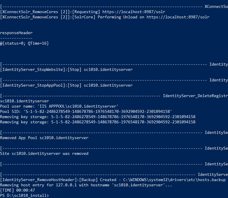 Removing host entry for SC10.1