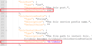 Defaultvalue in config file for SC10.0.1