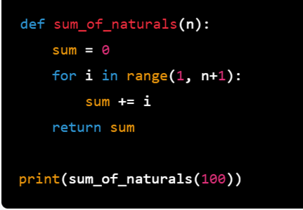 Non-green code example