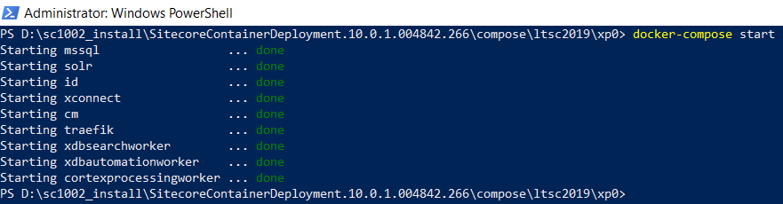 Starting components for SC10.0.2