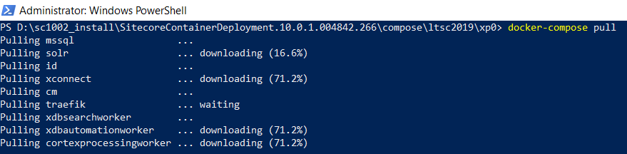 Pulling and downloading components for SC10.0.2