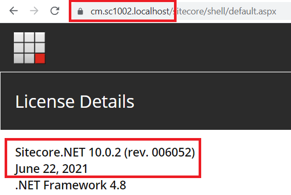 Sitecore.NET 10.0.2 license details