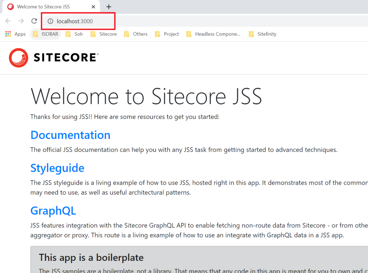 Setup Sitecore JSS application