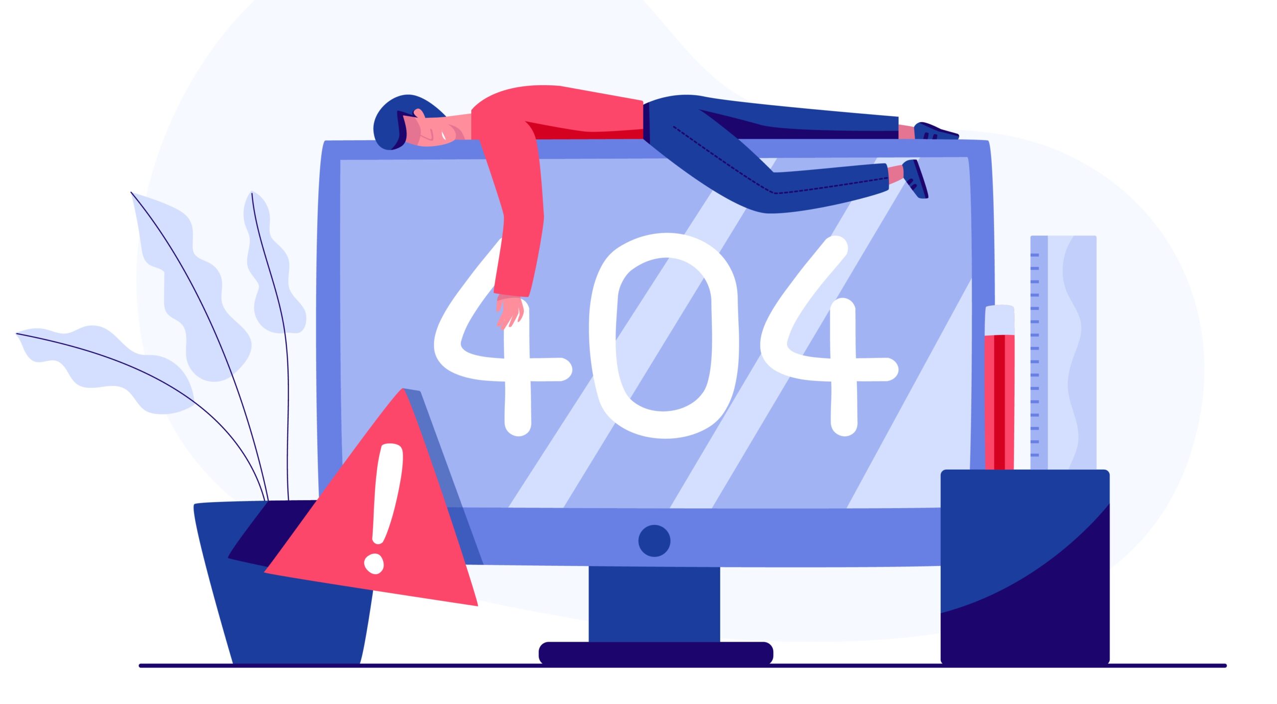 404 error page abstract design