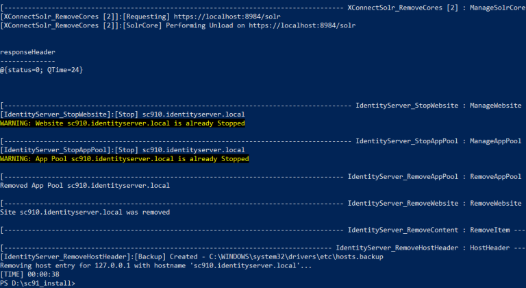 Removing host entry for SC9.1