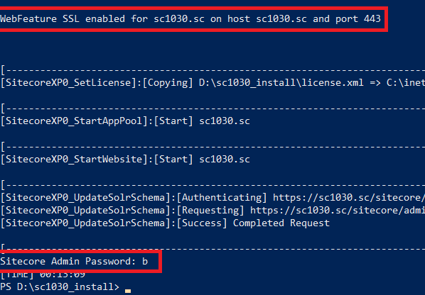 Sitecore admin password for SC10.30