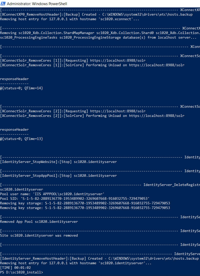 Removing host entry for SC10.20