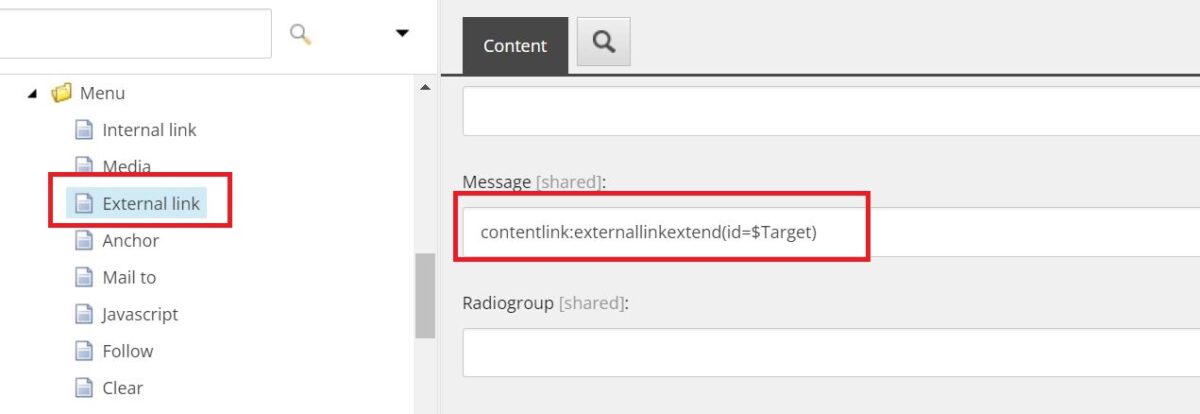 Highlights contentlink:externallinkextend value