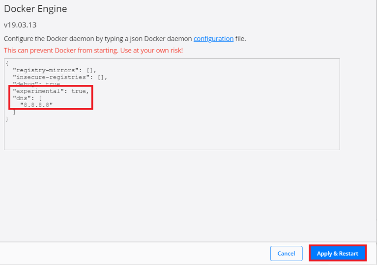 DNS is 8.8.8.8 for SC10.1.0