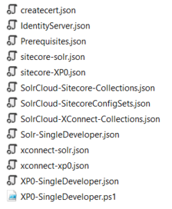 List of JSON files and PS1 file for SC10.20