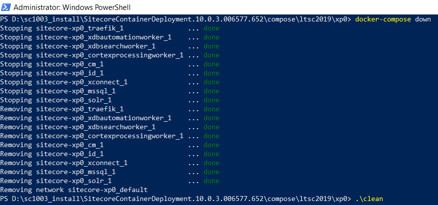 Removing SC10.03 components