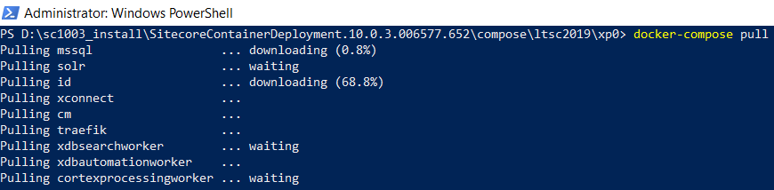 Pulling and downloading SC10.03 components