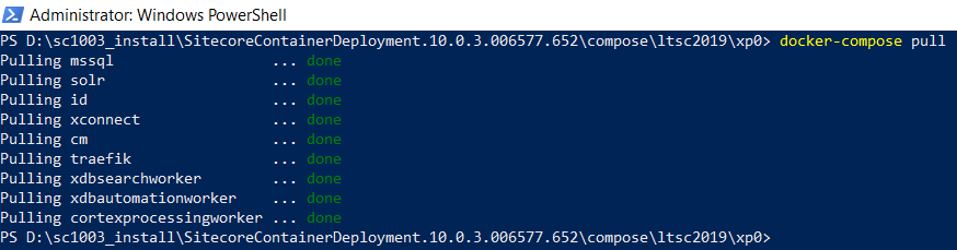 Pulling SC10.03 components