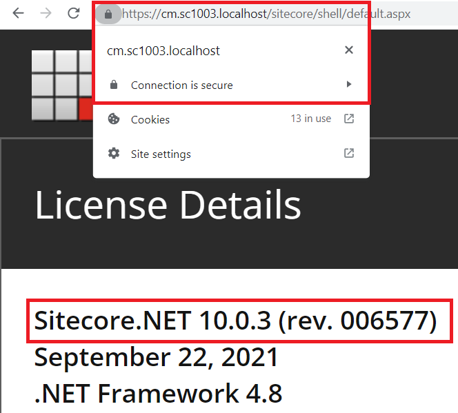 SC10.03 is secured