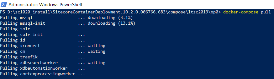 Pulling and downloading components for SC10.2