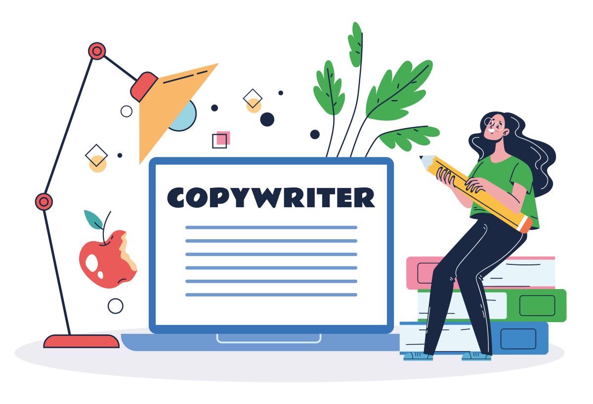 Copywriter abstract design