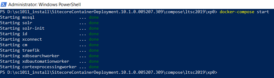 Starting SC10.11 components