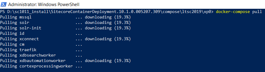 Pulling and downloading SC10.11 components