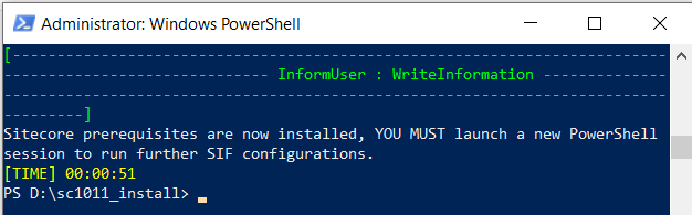 SC10.11 prerequisites installed