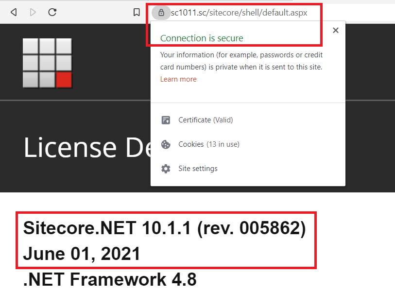 Show secure connection for SC10.11