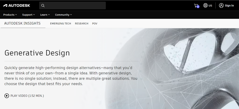 screenshot of Autodesk tool