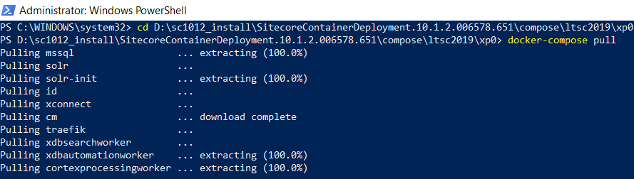 Pulling and extracting SC10.1.2 components