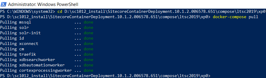 Pulling SC10.1.2 components