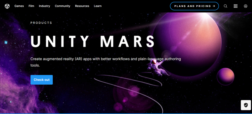 screenshot of Unity MARS tool