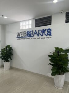 Websparks Vietnam office front door