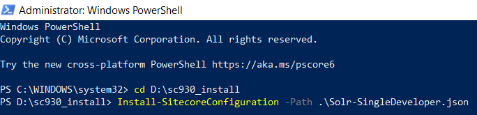 Install Sitecore Configuration