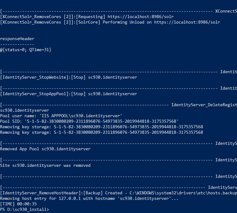 Removing host entry