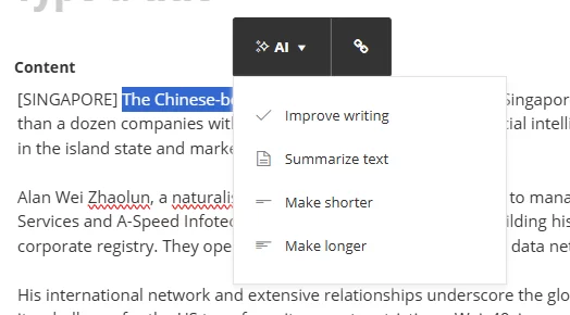 AI result