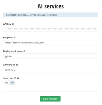 AI setup